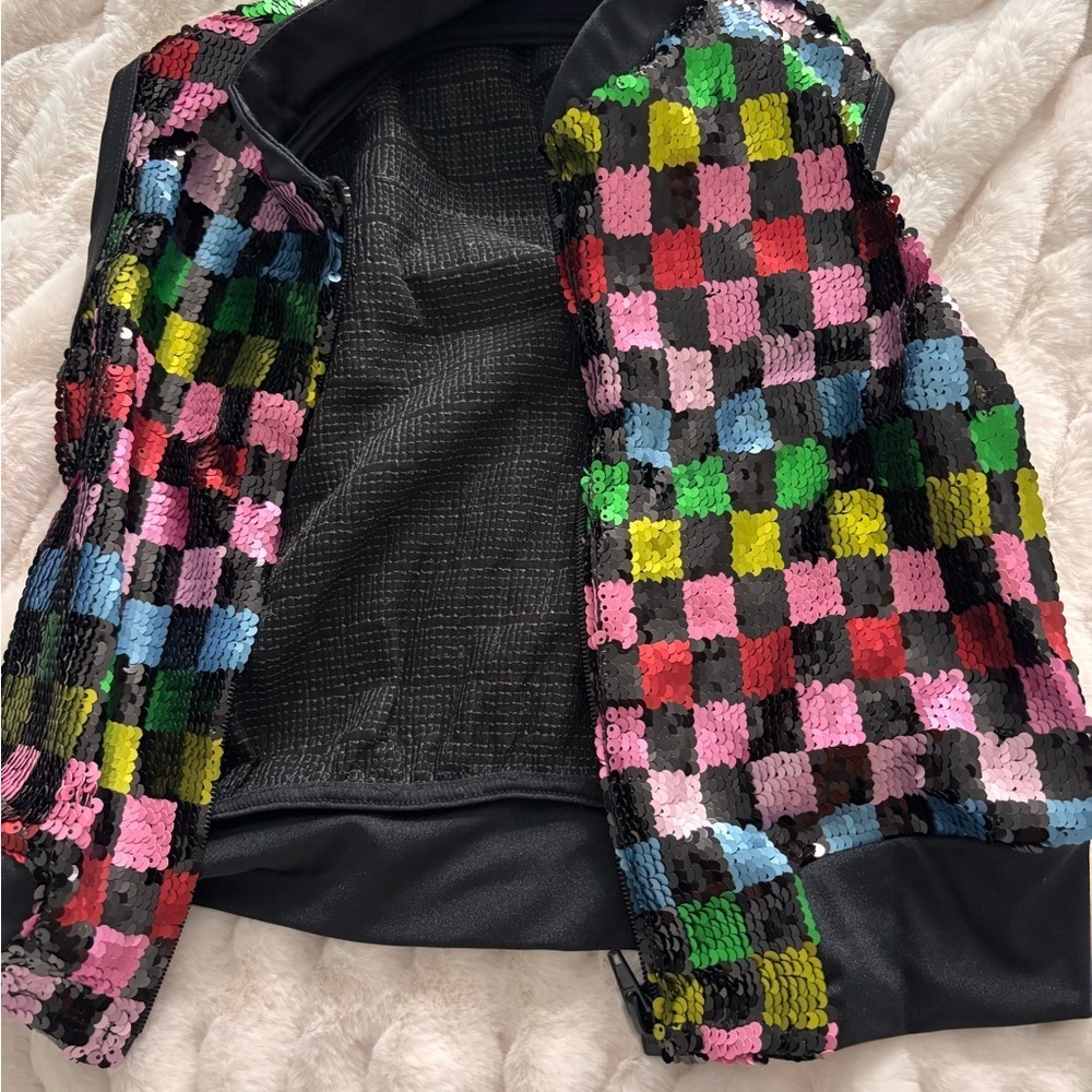 Colorful Checkered Kids Dance Vest - Picture 6 of 8